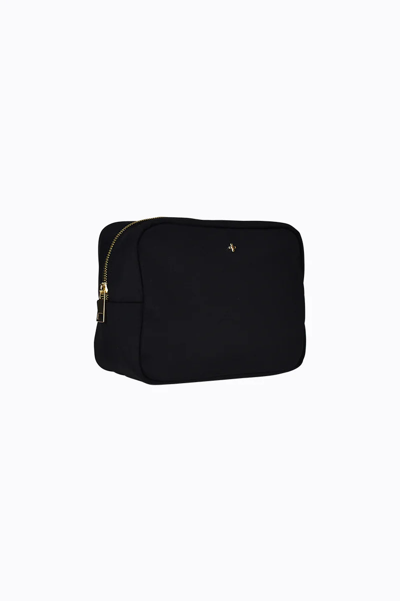 Peta + Jain Tammi Quilt Nylon Cos Bag-Black Nylon/Gold