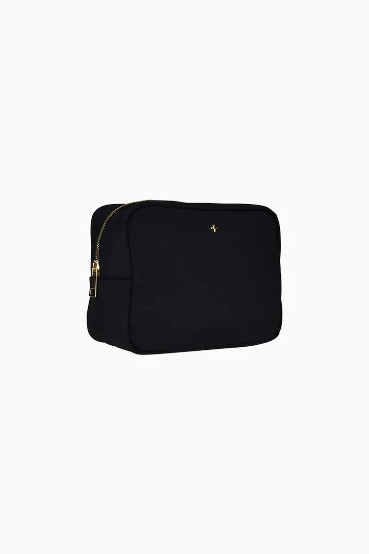 Peta + Jain Tammi Quilt Nylon Cos Bag-Black Nylon/Gold