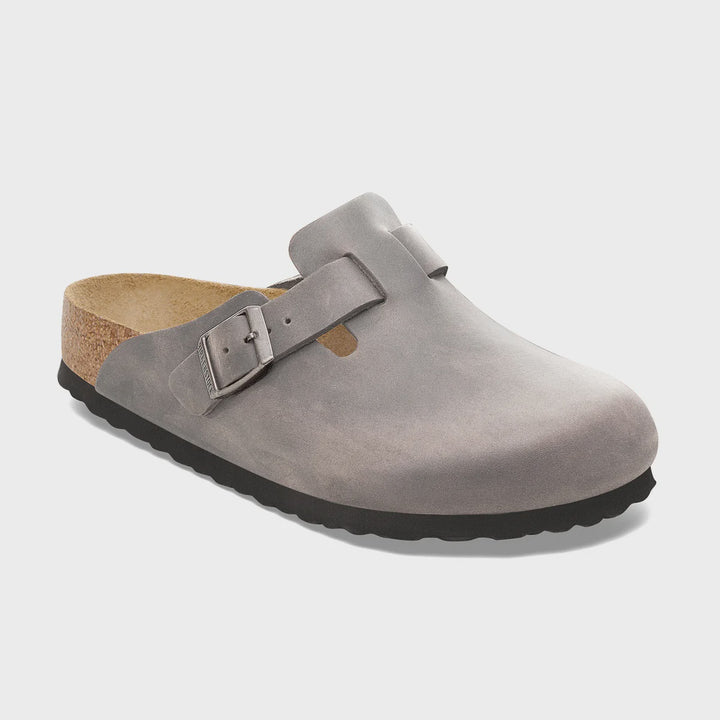 Birkenstock Boston Iron Oiled Leather SFB Narrow
