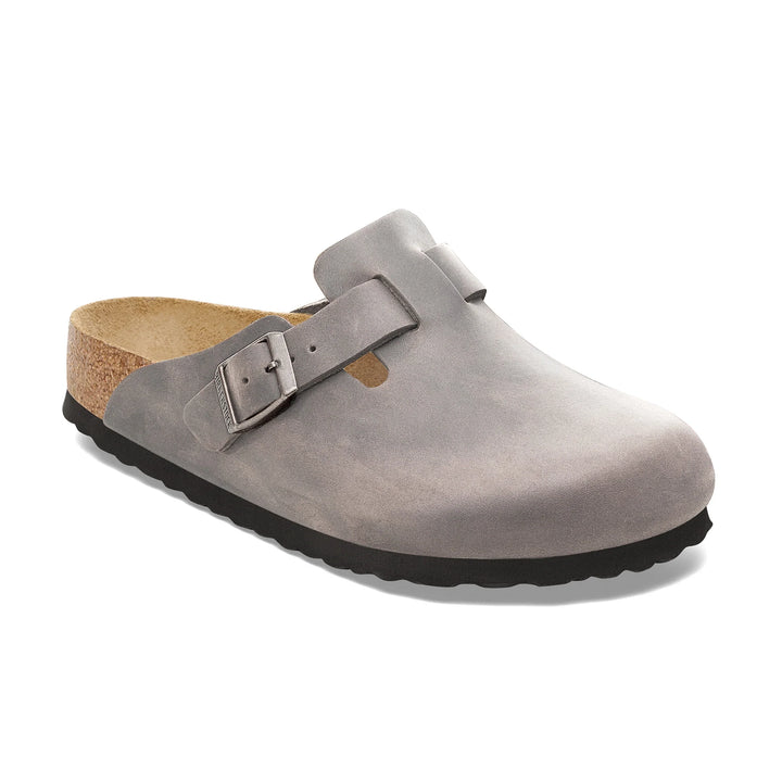 Birkenstock Boston Iron Oiled Leather SFB Regular