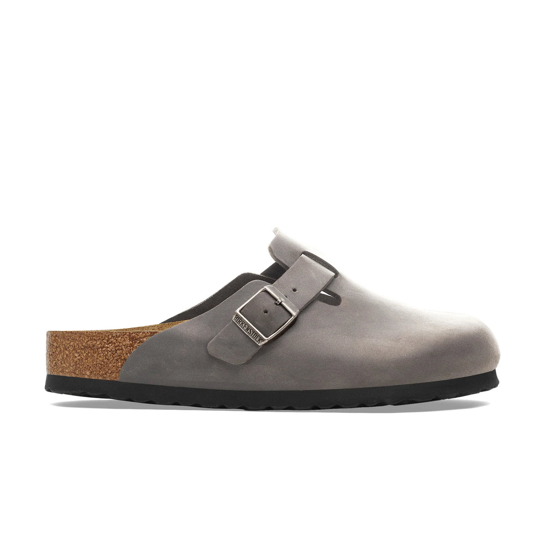 Birkenstock Boston Iron Oiled Leather SFB Regular