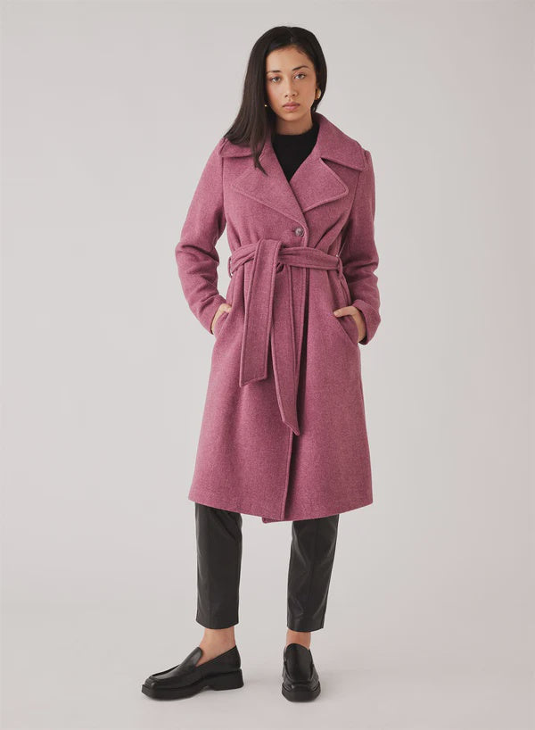 Esmaee Lantern Coat - Berry