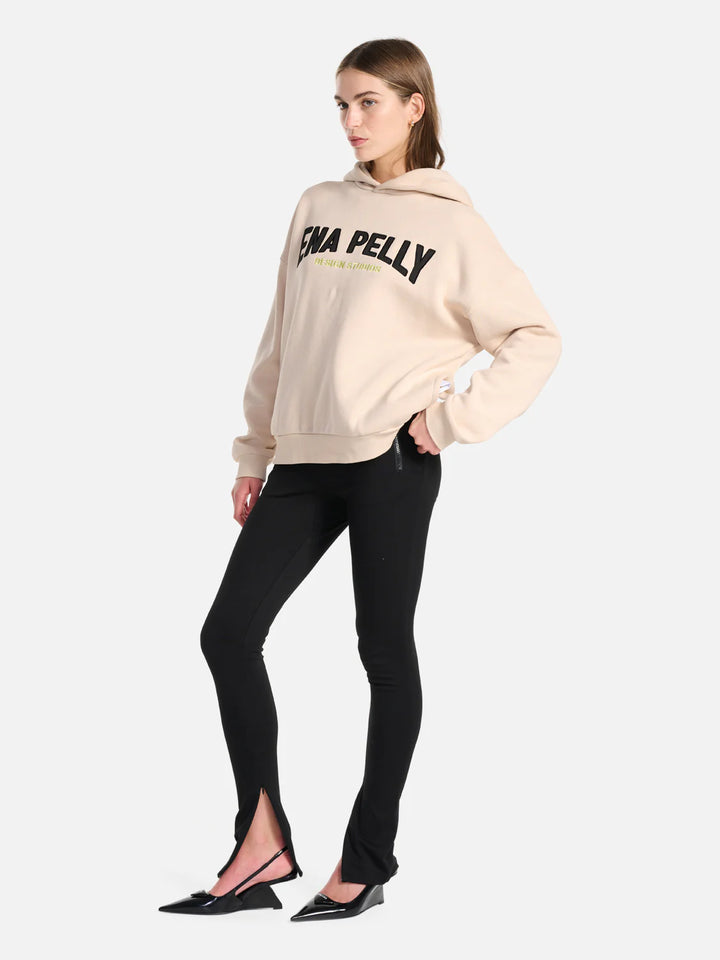 Ena Pelly Flawless Hooded Sweater - Biscuit