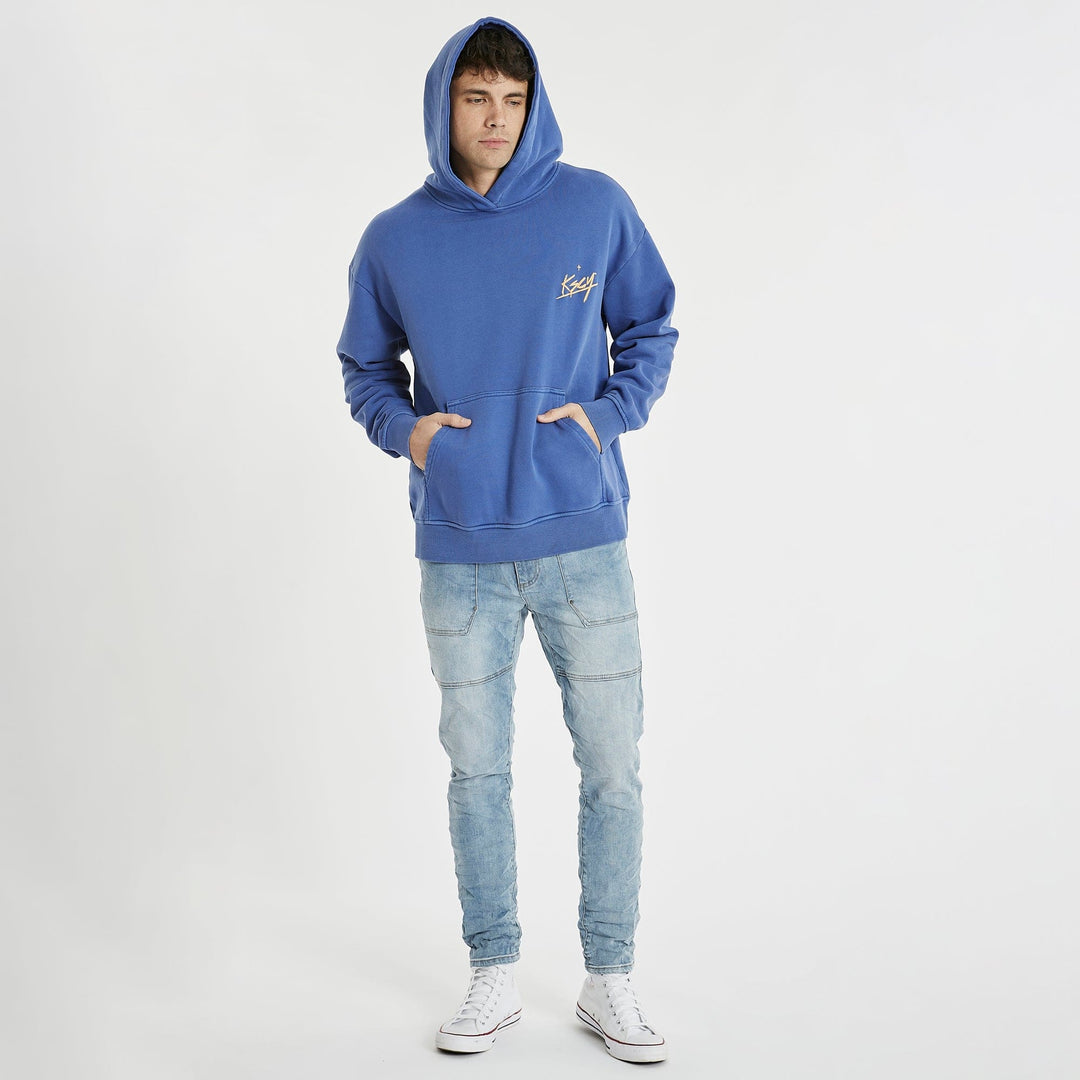 Camino Relaxed Hooded Sweater - Pigment Ultramarine
