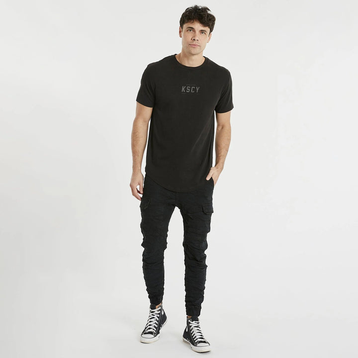 Canton Dual Curved Tee - Jet Black