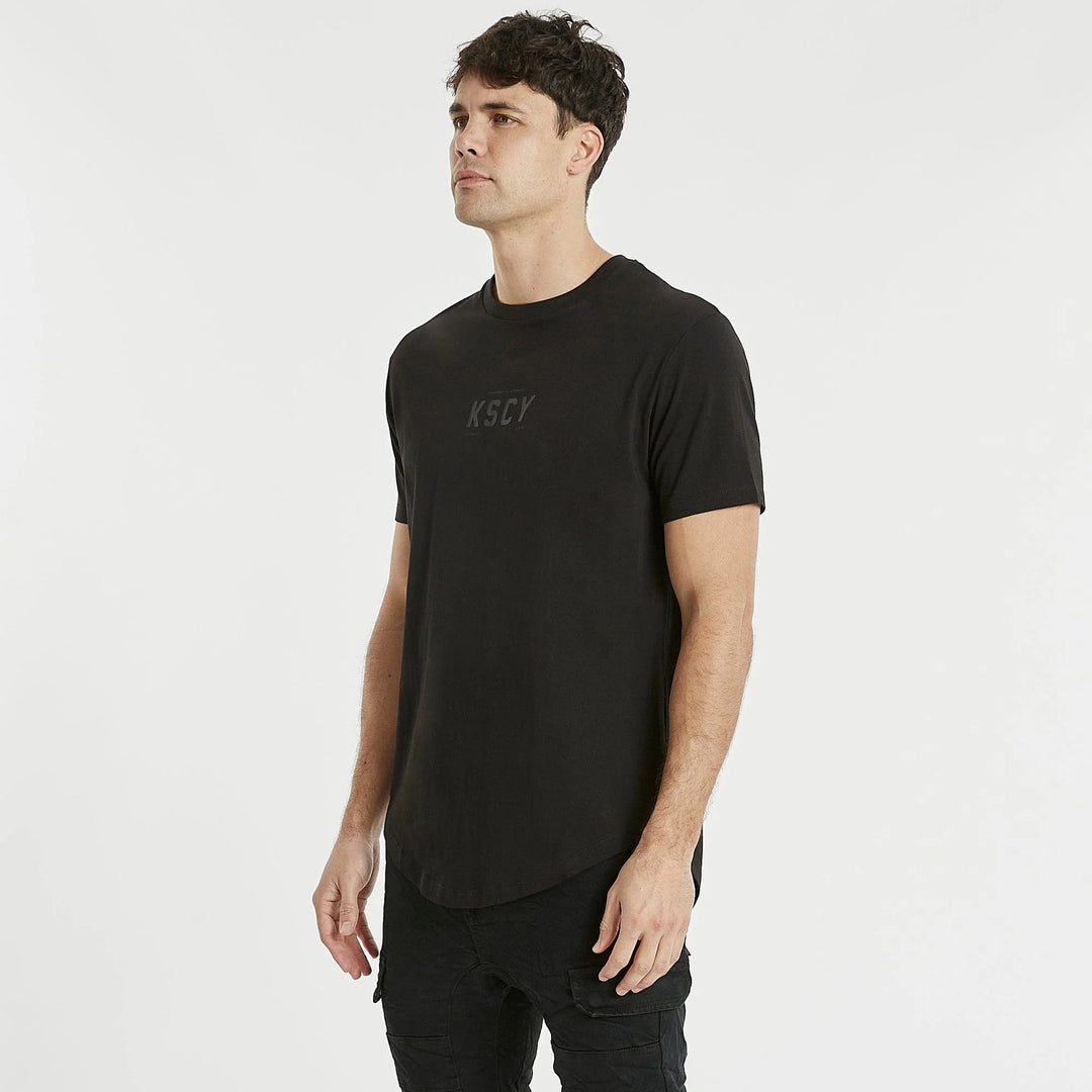 Canton Dual Curved Tee - Jet Black