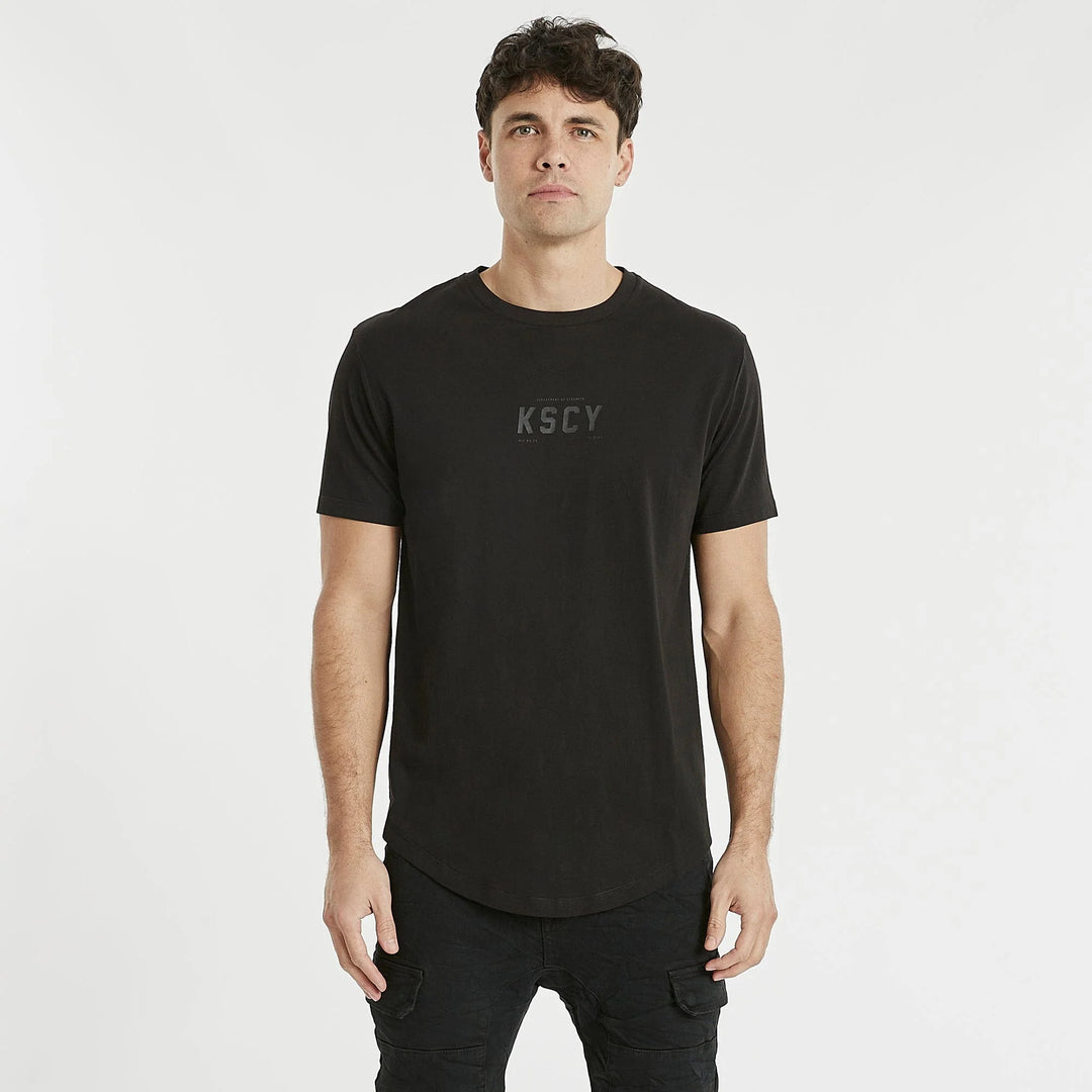 Canton Dual Curved Tee - Jet Black