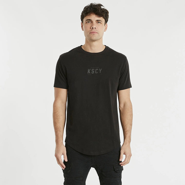 Canton Dual Curved Tee - Jet Black
