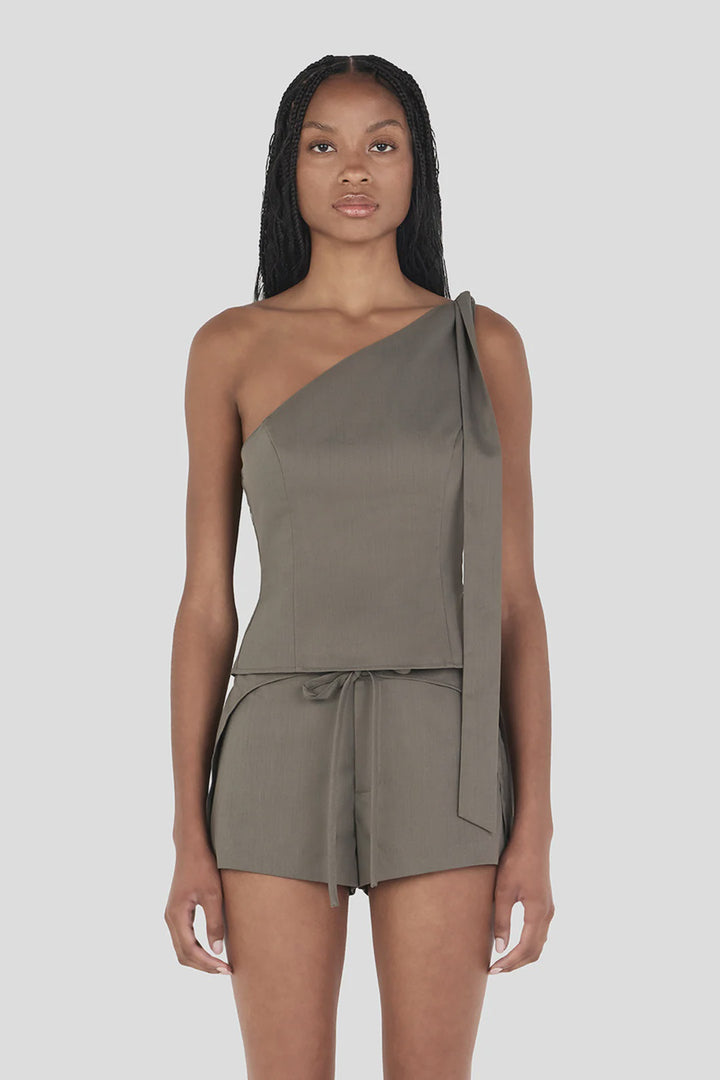 Ownley Carrie Asym Top - Forest