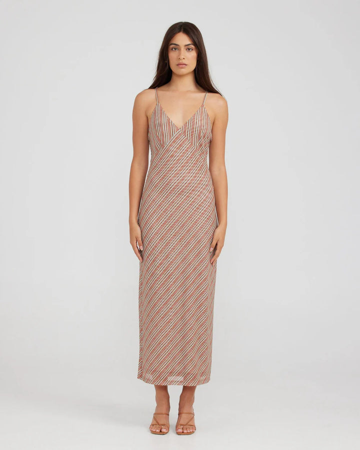 Charlie Holiday Lulu Maxi Dress- Retro Stripe