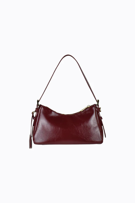 Peta + Jain Brody Shoulder Bag - Cherry Crinkle/Gold