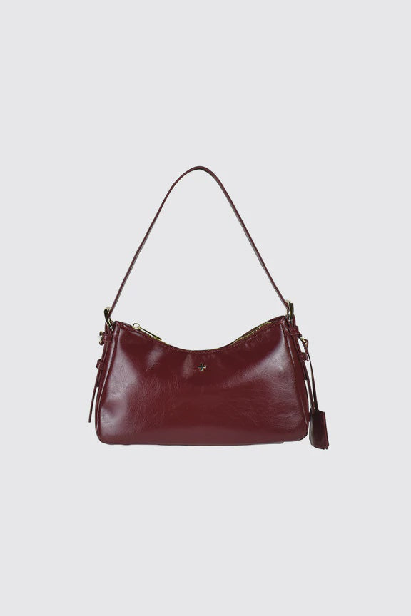 Peta + Jain Brody Shoulder Bag - Cherry Crinkle/Gold