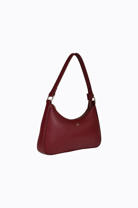 Peta + Jain Josee Shoulder Bag - Cherry Smooth/Gold