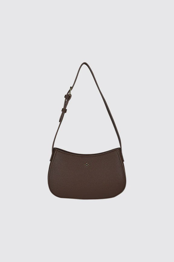 Peta + Jain Mood Shoulder Bag - Chocolate Pebble/Gold