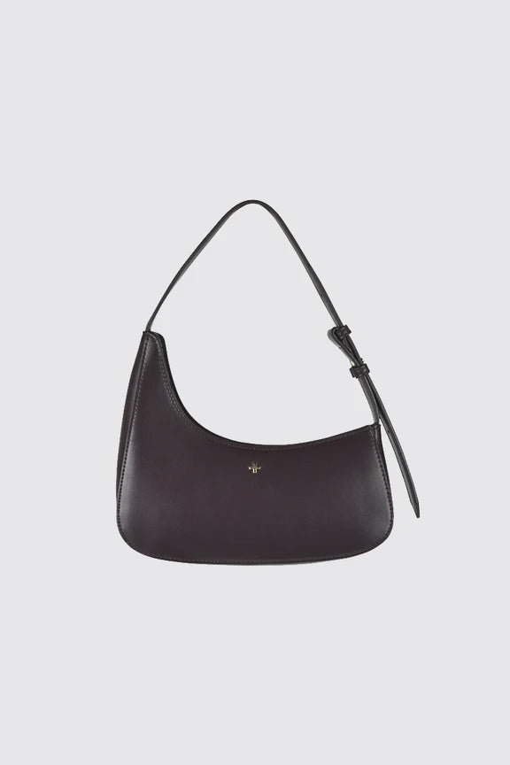 Peta + Jain Gala Assymetrical Shoulder Bag - Choc PU Gold