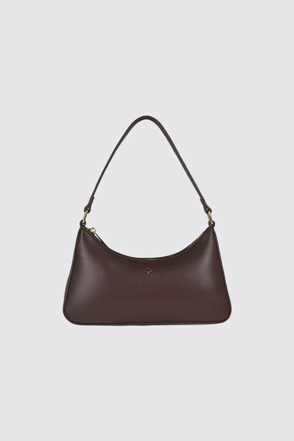 Peta + Jain Josee Shoulder Bag - Chocolate Smooth/Gold