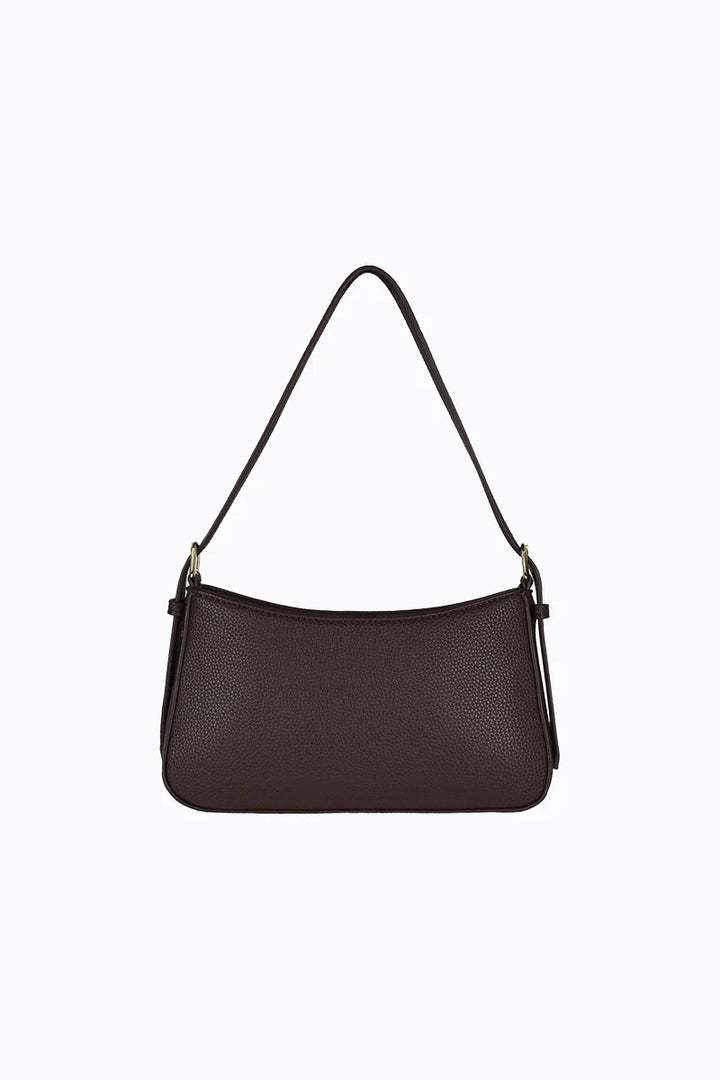 Peta + Jain Lilu Shoulder Bag-Choc Pebble/Gold