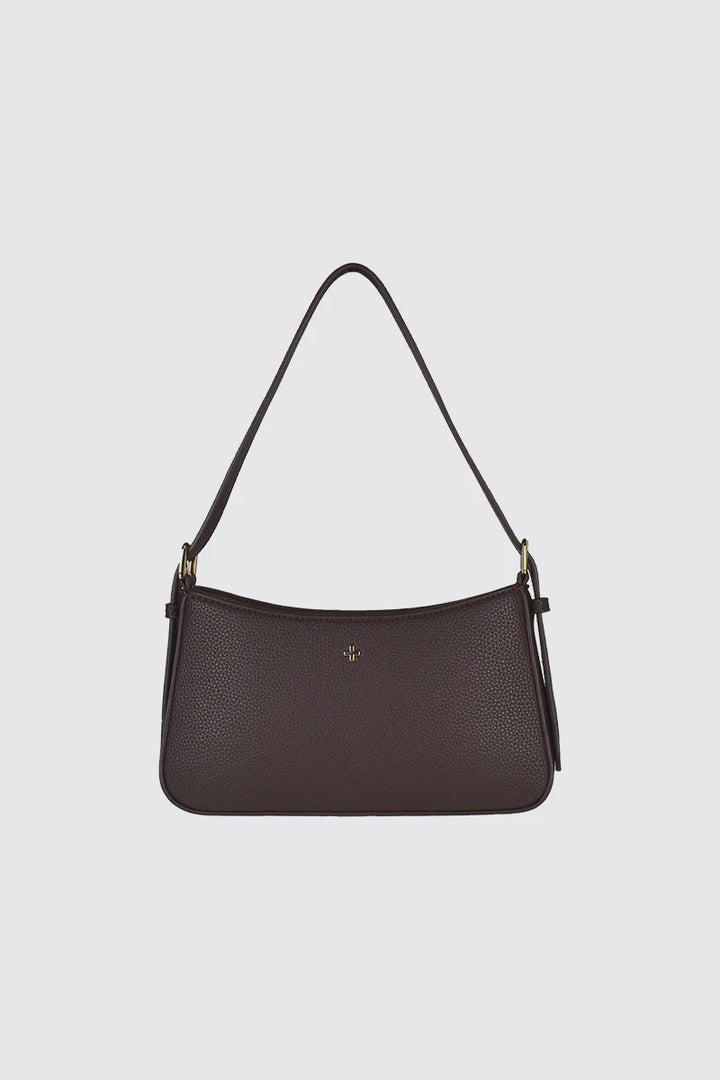 Peta + Jain Lilu Shoulder Bag-Choc Pebble/Gold