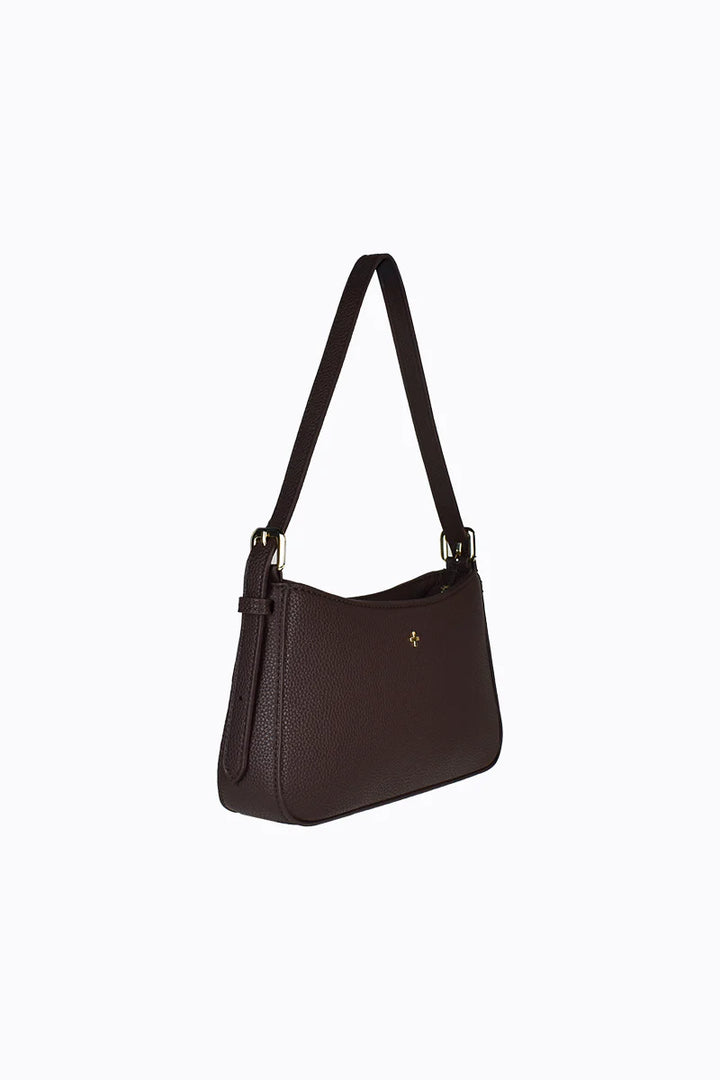 Peta + Jain Lilu Shoulder Bag-Choc Pebble/Gold