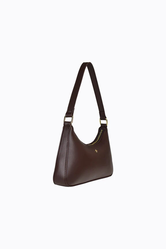 Peta + Jain Josee Shoulder Bag - Chocolate Smooth/Gold