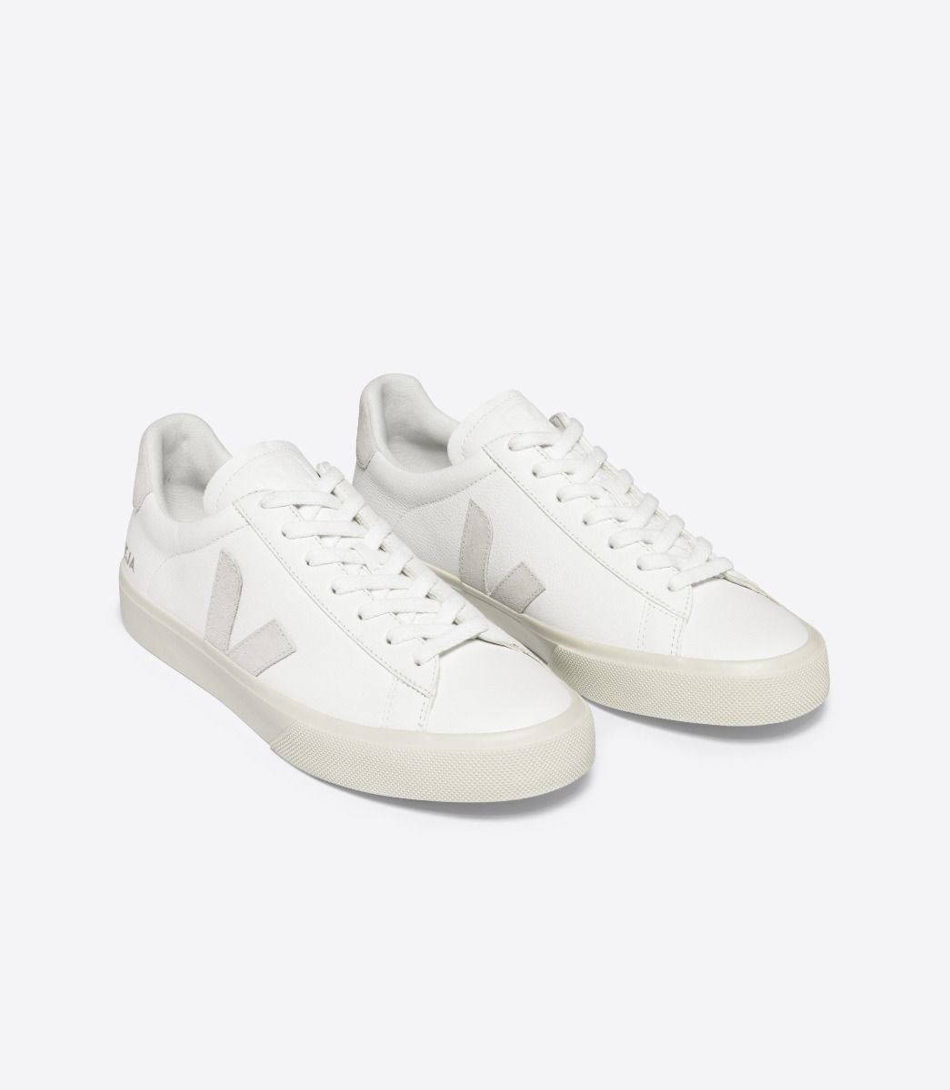 Veja Campo Chromefree Leather Sneaker - Extra White Natural Suede