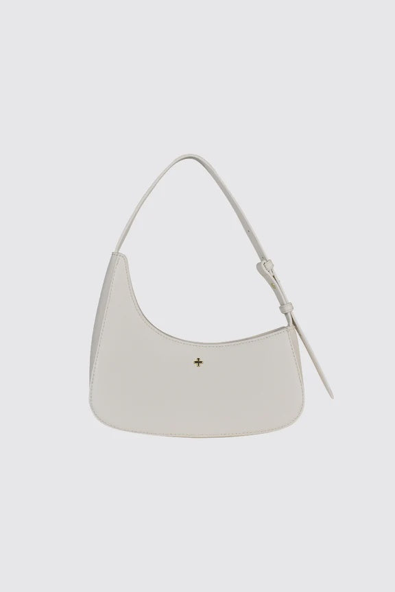 Peta + Jain Gala Asymmetrical Shoulder Bag - Cream PU Gold