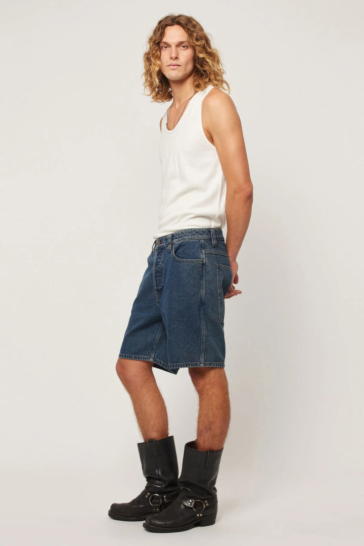 Rolla's Ezy Denim Short - Crimper - Mid Vintage Indigo