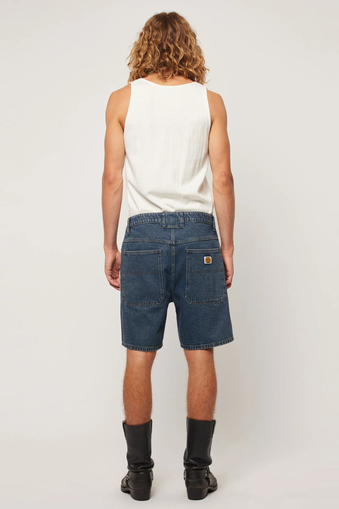 Rolla's Ezy Denim Short - Crimper - Mid Vintage Indigo