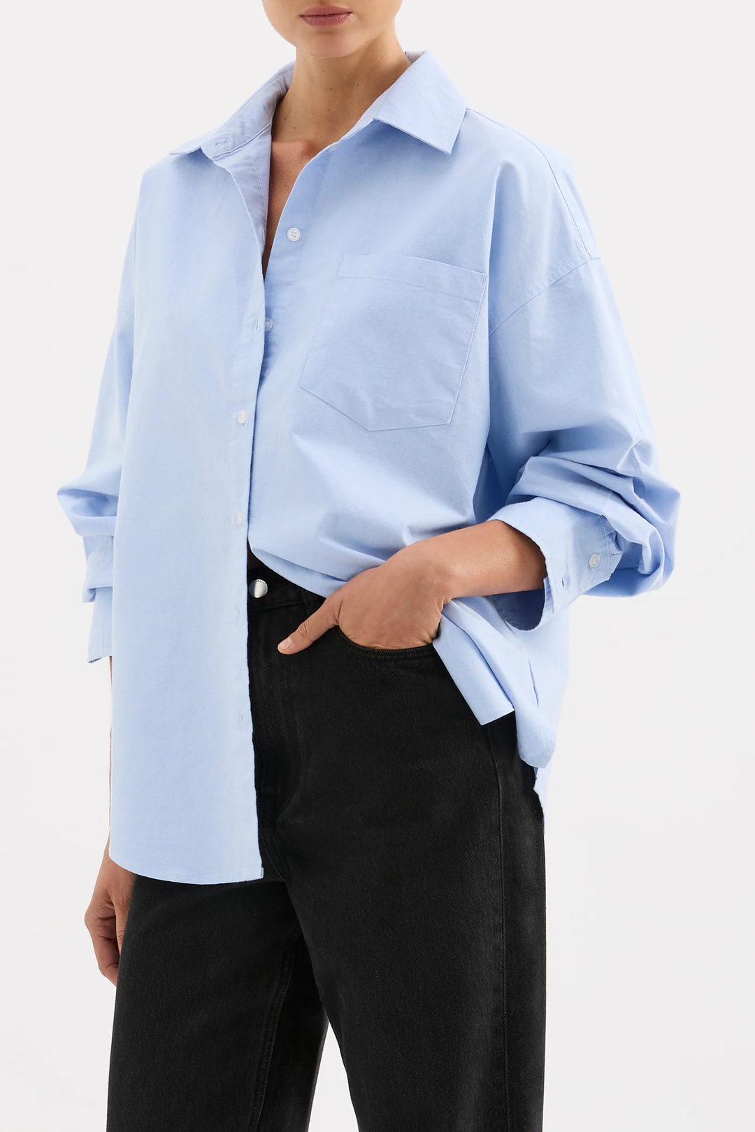 Nude Lucy Classic Cotton Shirt - Blue