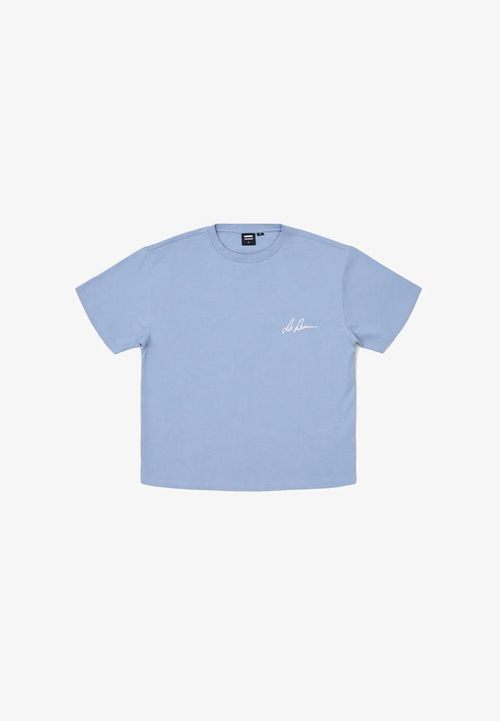 Dr Denim Bace Tee-Zen Blue Script
