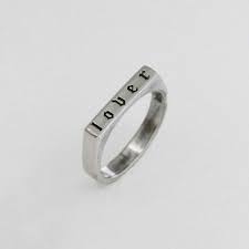 Sue The Boy Lover Stacker Ring - Sterling Silver