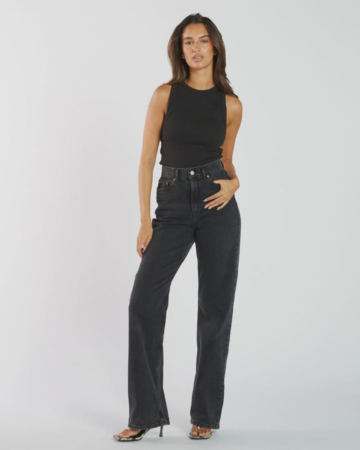 Dr Denim Echo Jean - Tar Retro Black