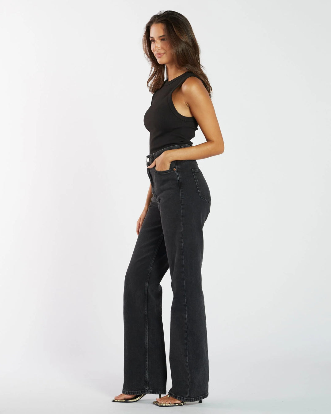 Dr Denim Echo Jean - Tar Retro Black