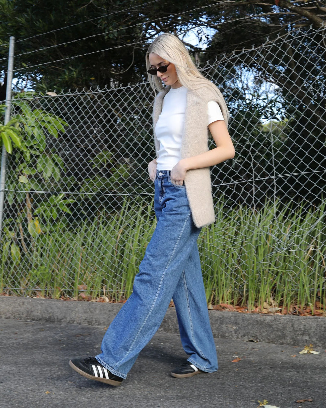 Dr Denim Hill Low Jean - Haze Mid Retro Contrast