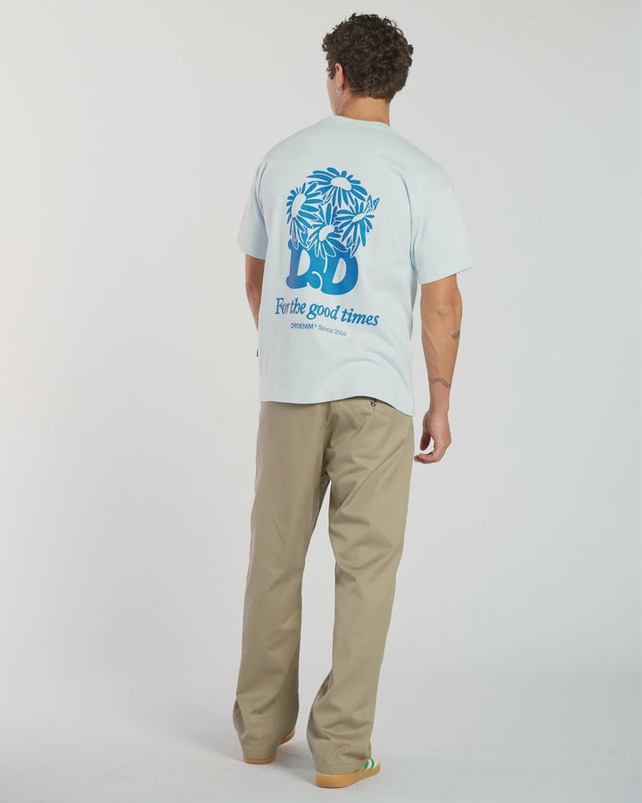 Dr Denim Trooper Tee - Sky DD Daisy