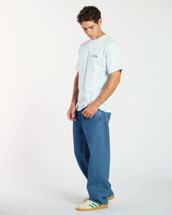 Dr Denim Trooper Tee - Sky DD Daisy