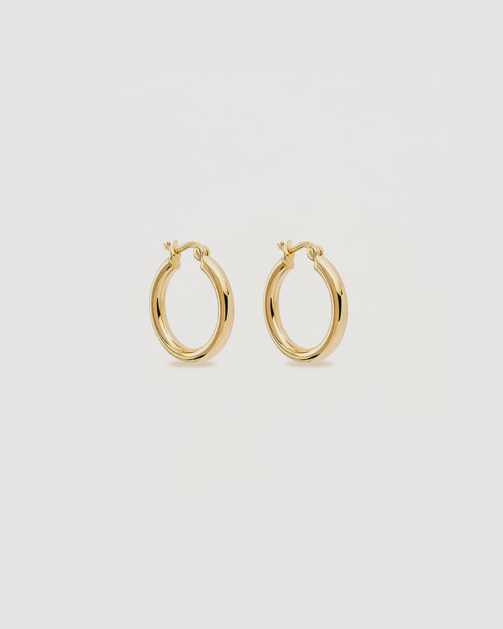 By Charlotte Sunrise Large Hoops- 18k Gold Vermeil