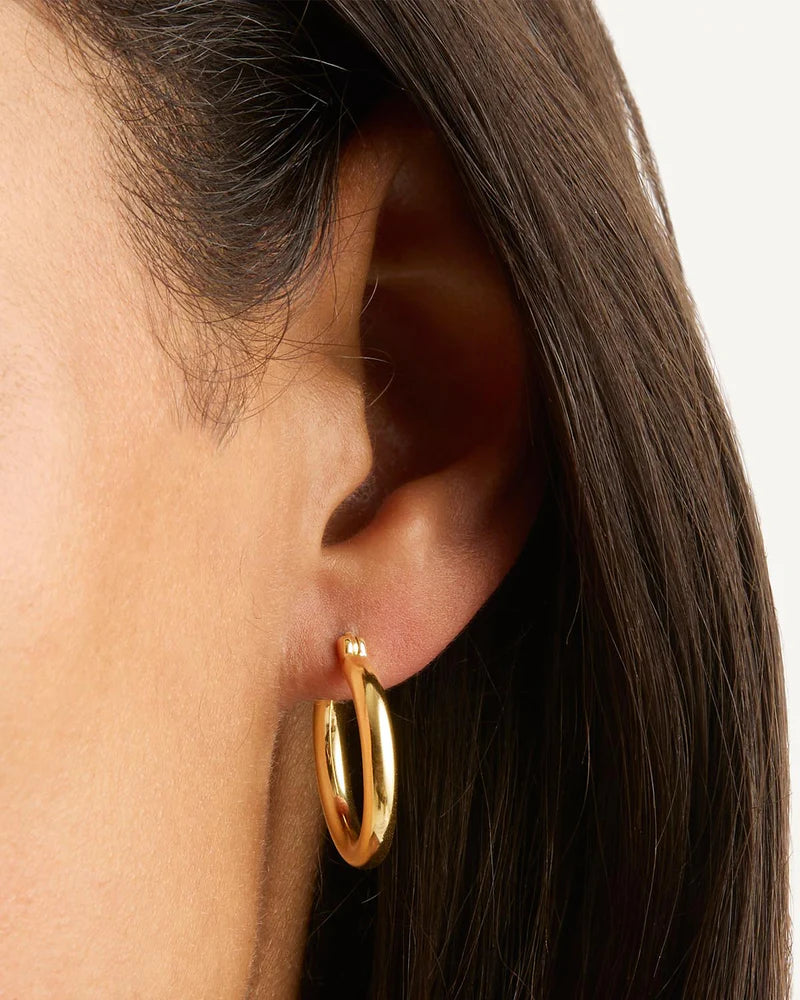 By Charlotte Sunrise Large Hoops- 18k Gold Vermeil