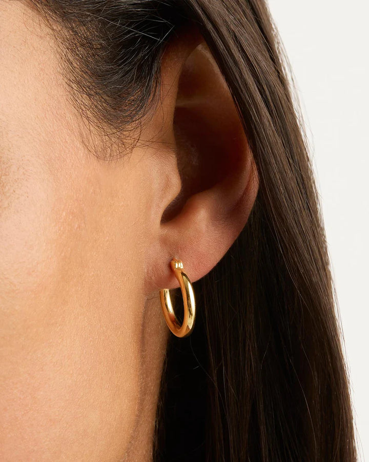 By Charlotte Sunrise Small Hoops- 18k Gold Vermeil