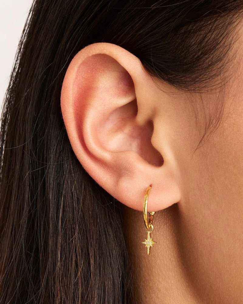 By Charlotte Starlight Hoops - 18k Gold Vermeil