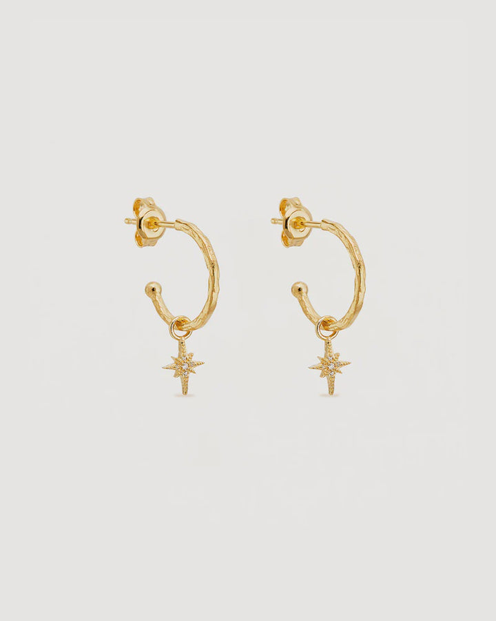 By Charlotte Starlight Hoops - 18k Gold Vermeil