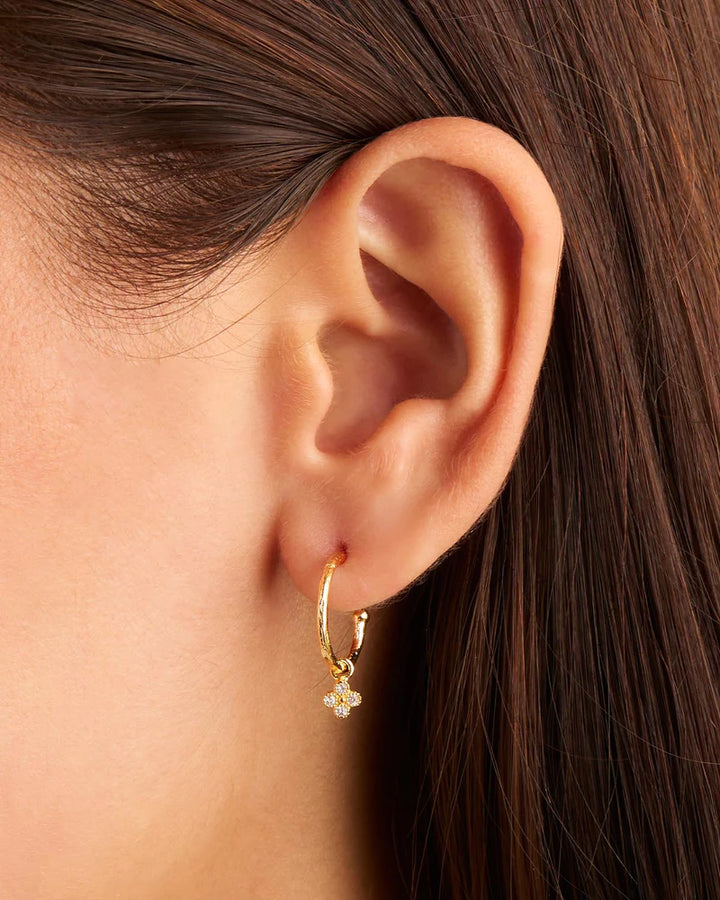 By Charlotte 18k Gold Vermeil Luminous Hoops