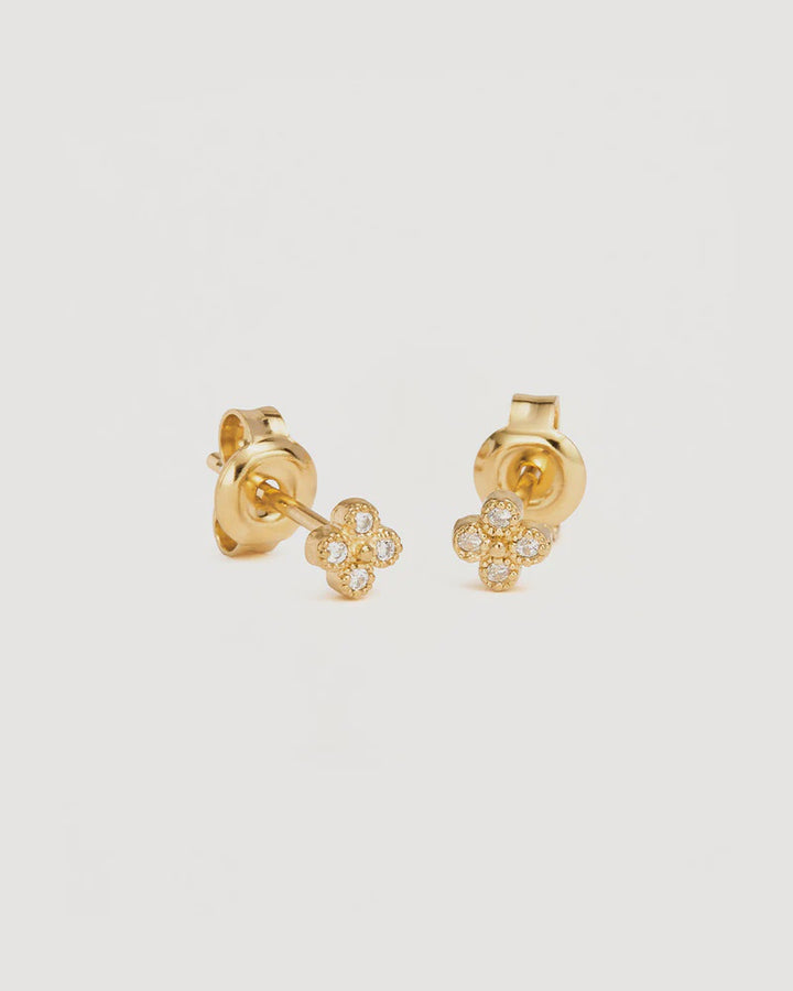 By Charlotte Luminous Earrings - 18k Gold Vermeil