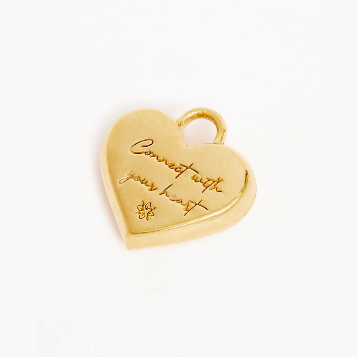 By Charlotte Connect With Your Heart Hoops - 18k Gold Vermeil