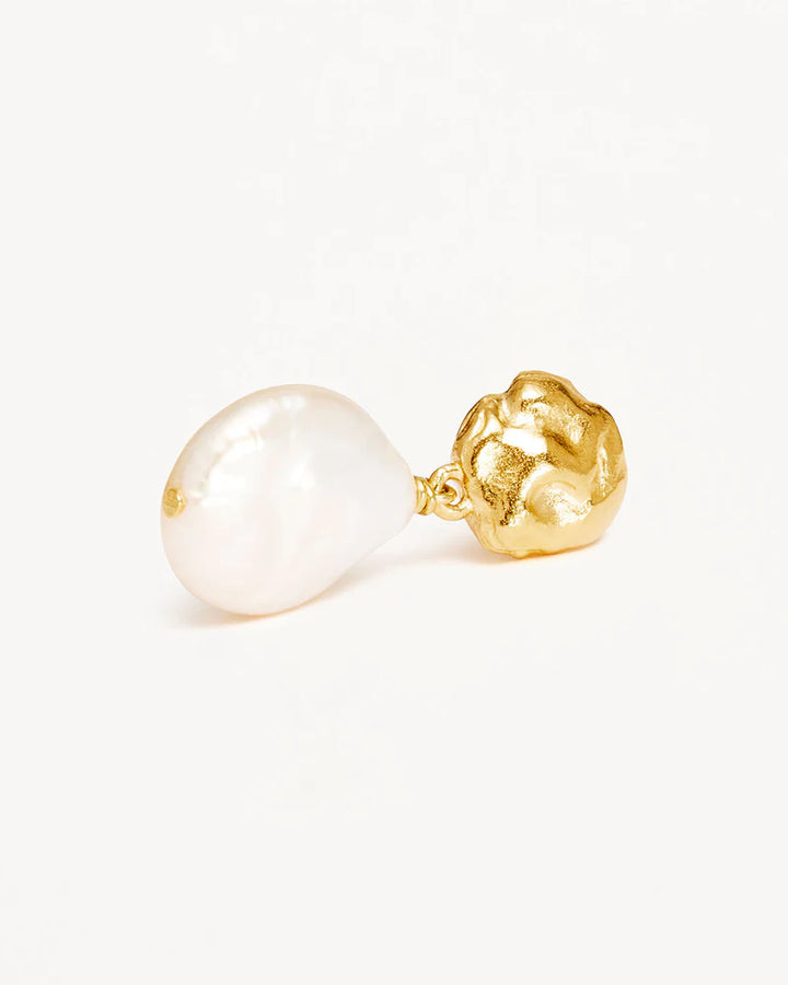 By Charlotte Endless Grace Pearl Drop Earrings - 18k Gold Vermeil