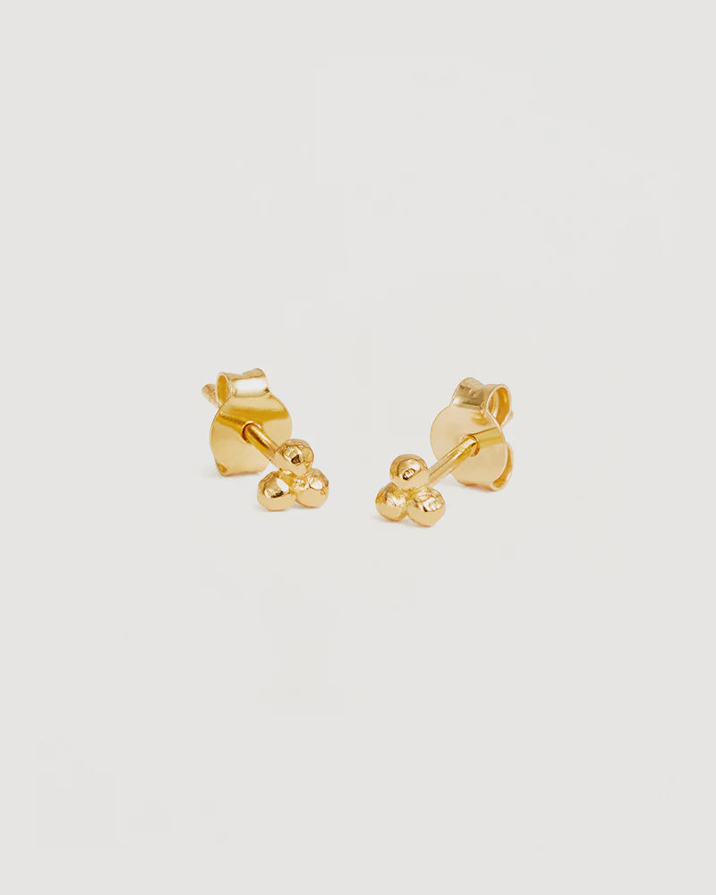 By Charlotte Karma Stud Earrings - 18k Gold Vermeil