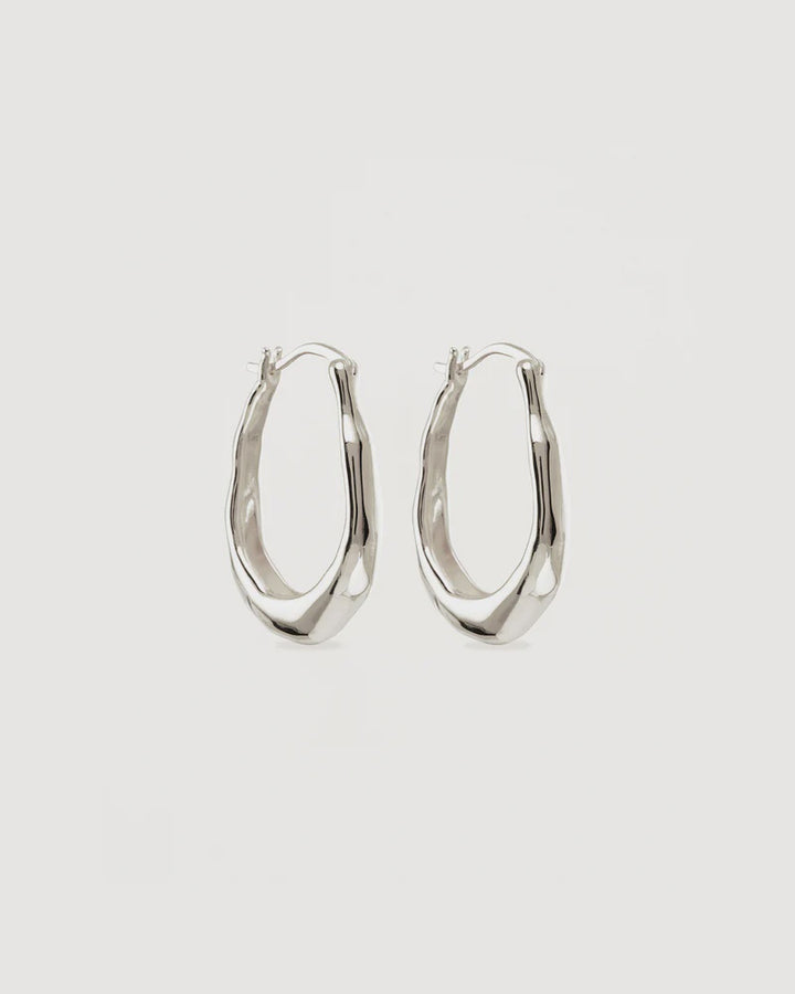 By Charlotte Radiant Energy Large Hoops - Sterling Silver