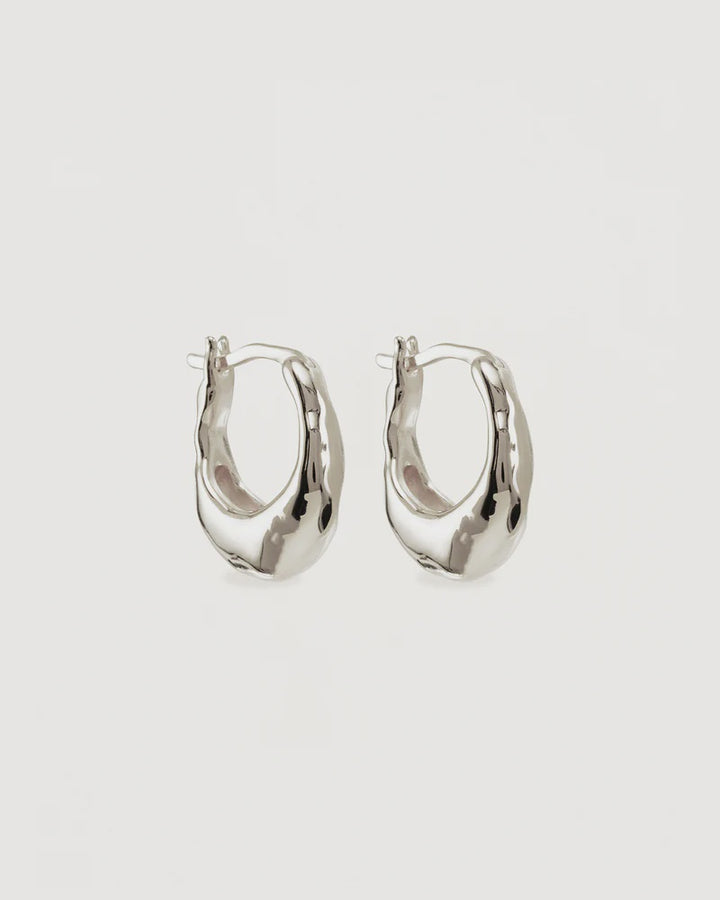 By Charlotte Radiant Energy Small Hoops - Sterling Silver