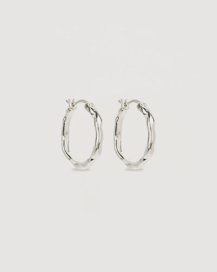 By Charlotte Lover Hoops  -Sterling Silver