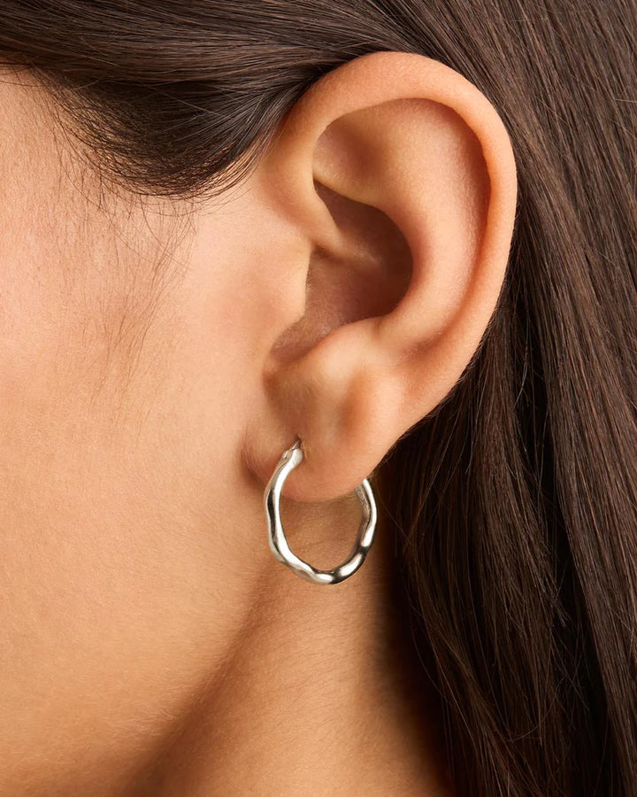 By Charlotte Lover Hoops  -Sterling Silver